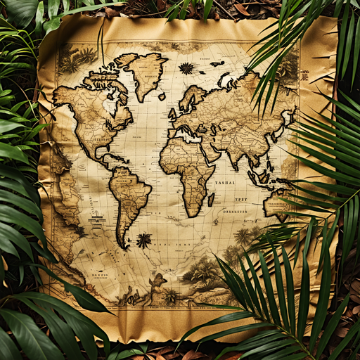 Lost Worlds: A Vintage Map Beckons Adventure