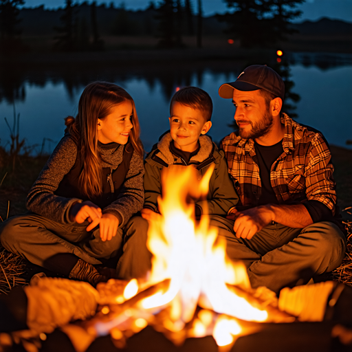 Family Bonfire: A Night of Warmth and Connection