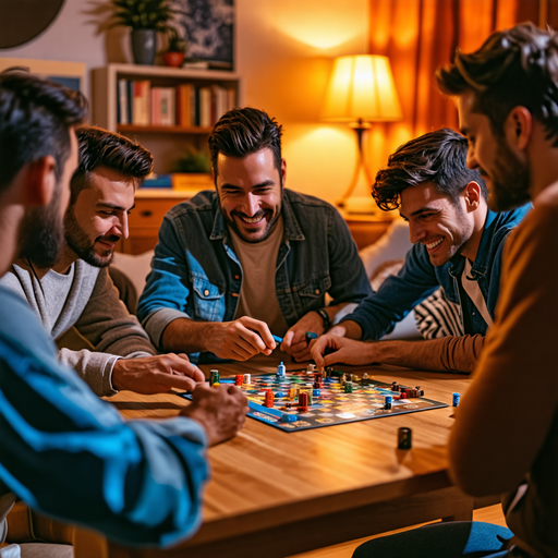 Friends Share Laughter and Joy Over Board Game Night