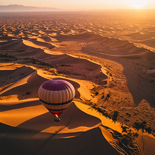 Soaring Serenity: Hot Air Balloon Adventure at Sunrise