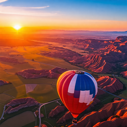 Soaring Adventure: Hot Air Balloon Ride at Sunrise