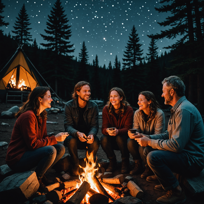 Campfire Nights: Warmth, Laughter, and Starry Skies