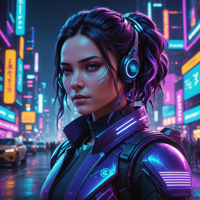 Neon Dreams: Cyberpunk Style in a Futuristic City