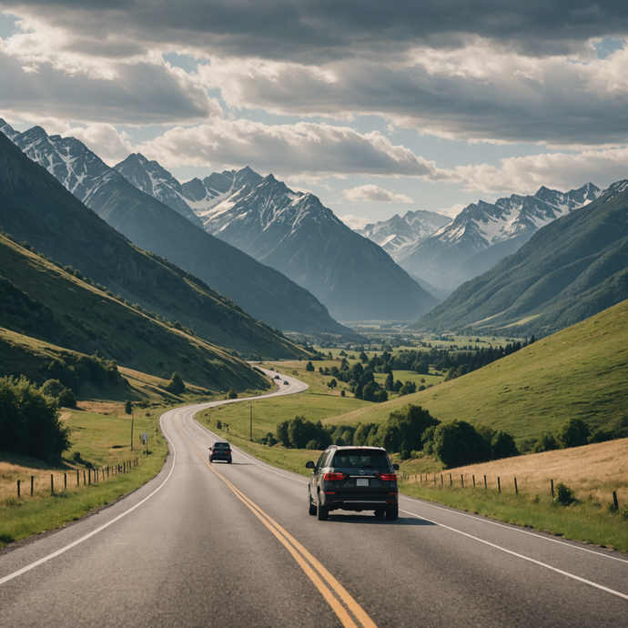 Tranquil Journey Through Majestic Mountains