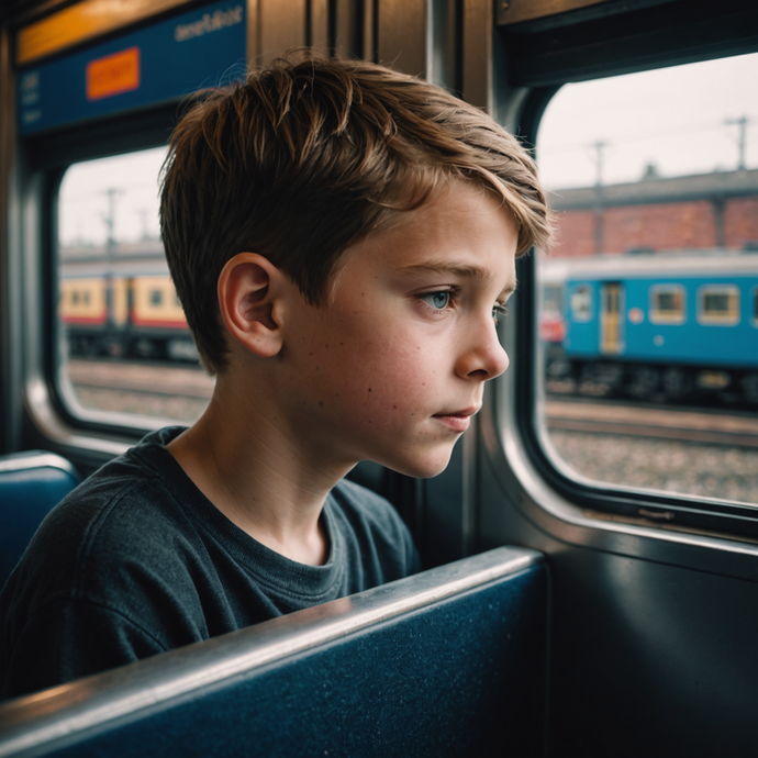 Lost in the Landscape: A Boy’s Pensive Journey