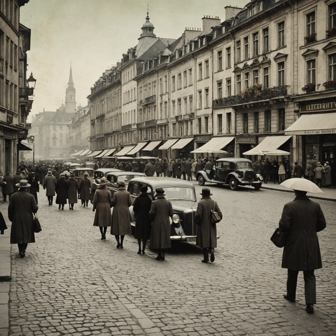 A Timeless Stroll Through a European City