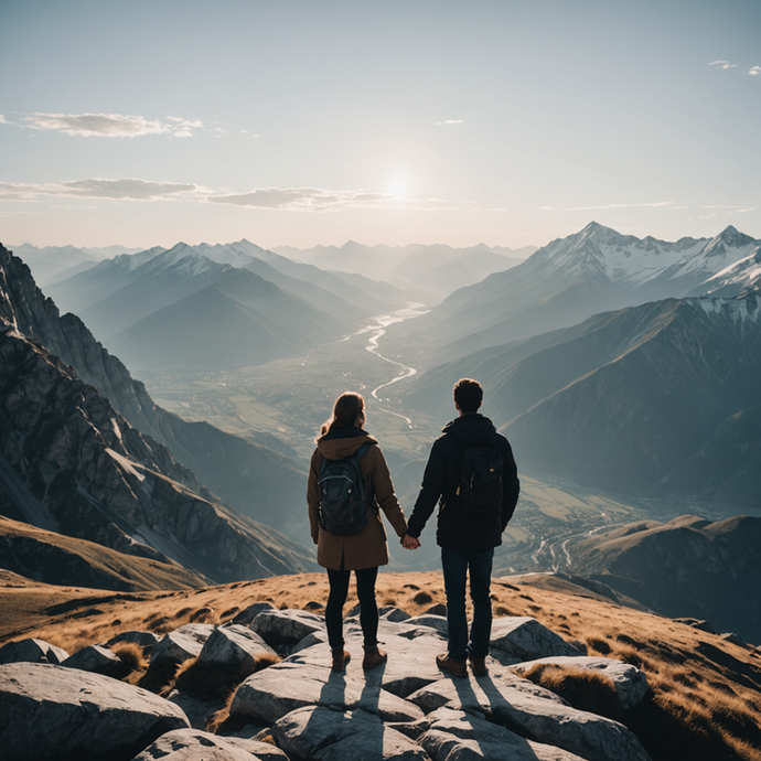 Golden Hour Romance on a Mountaintop