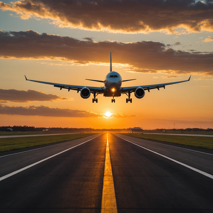 Sunset Landing: A Moment of Hope and Grandeur