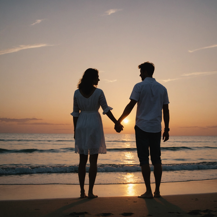 Sunset Romance: A Silhouette of Love