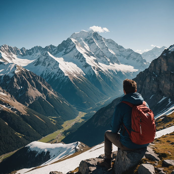 A Moment of Tranquility Amidst Majestic Peaks