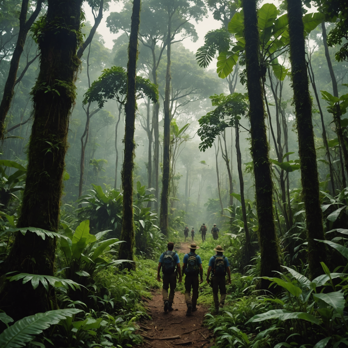 Lost in the Mist: A Serene Hike Through the Rainforest