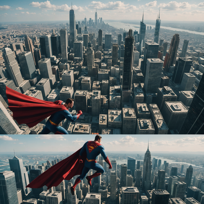 Man of Steel Takes Flight Over New York City