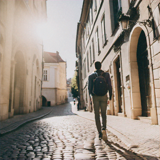 A Moment of Tranquility in a European City