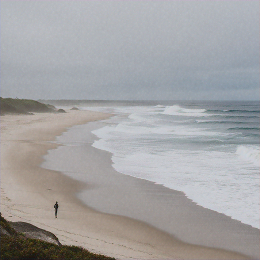 Solitude by the Sea: A Moment of Calm and Contemplation