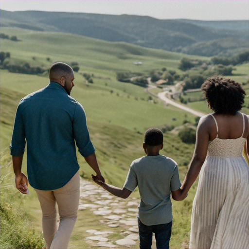 Family Harmony: A Serene Walk Through Nature