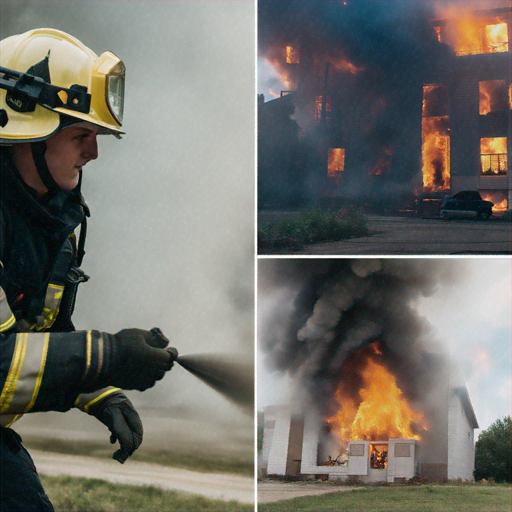 Firefighter Braves Blazing Inferno