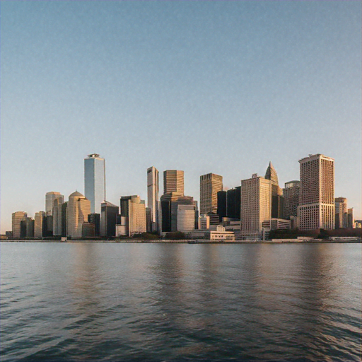 Sunset Serenity: A Cityscape Bathed in Golden Light