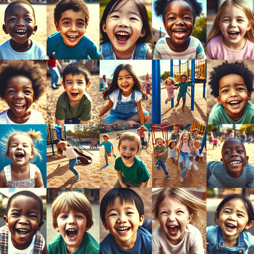 Laughter and Joy: A Playground Collage