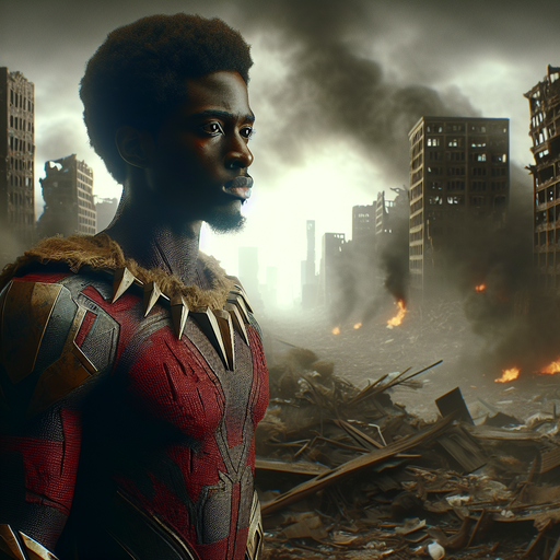 A Beacon of Hope in the Ashes: Black Panther Stands Tall in a Post-Apocalyptic City