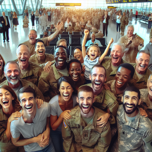 Joyful Reunion at the Airport: Soldiers Return Home to Cheers