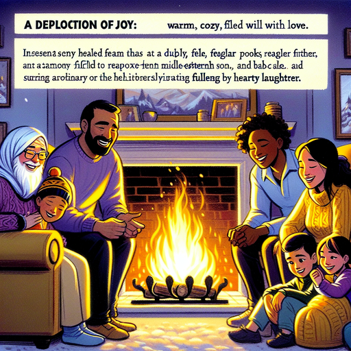 Warmth and Laughter by the Fireplace