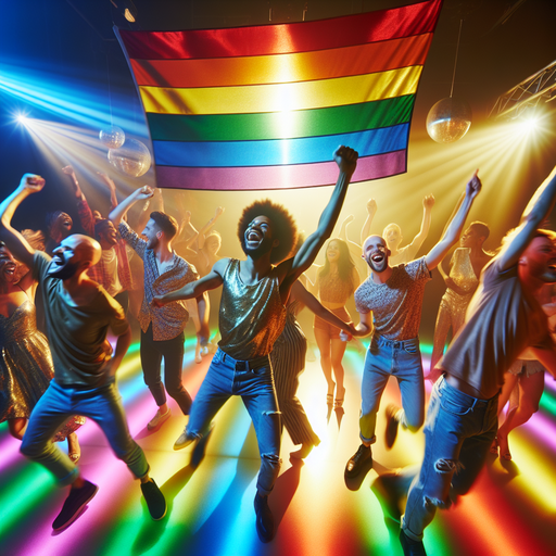 Rainbow Revelry: Dancing the Night Away with Joy and Pride