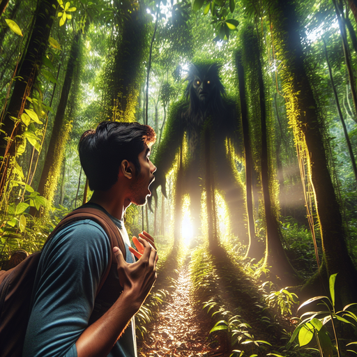 A Shadow in the Woods: Man Encounters the Unknown