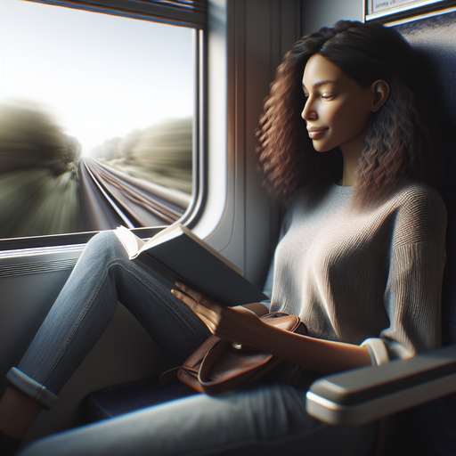 Tranquility in Motion: A Moment of Peace on a Moving Train