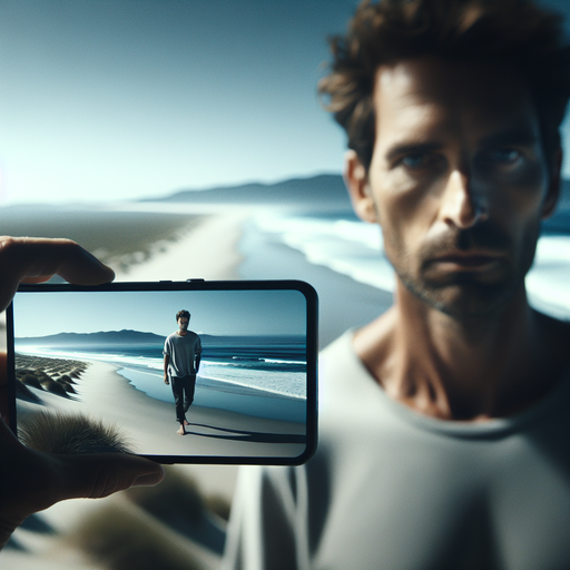 Capturing the Moment: A Solitary Figure on the Beach