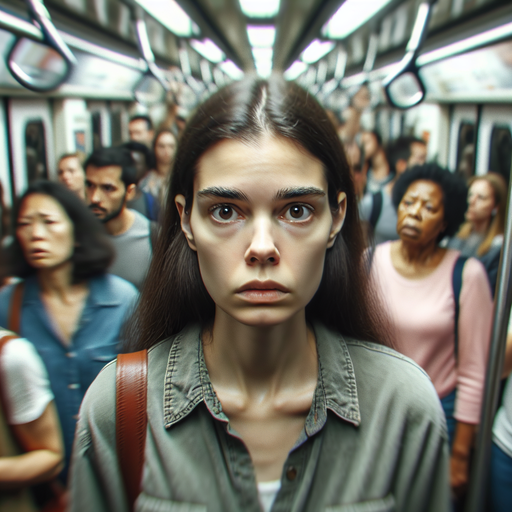 Caught in the Crosshairs: A Moment of Unease on the Subway