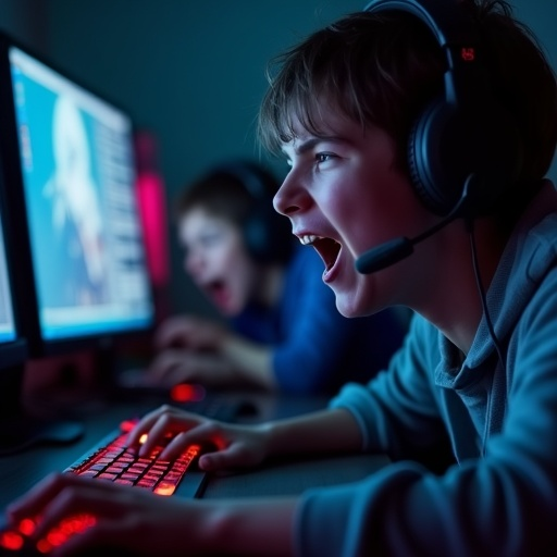 The Glow of Victory: A Gamer’s Moment of Intensity