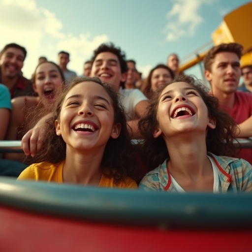 Pure Joy on the Rollercoaster Ride