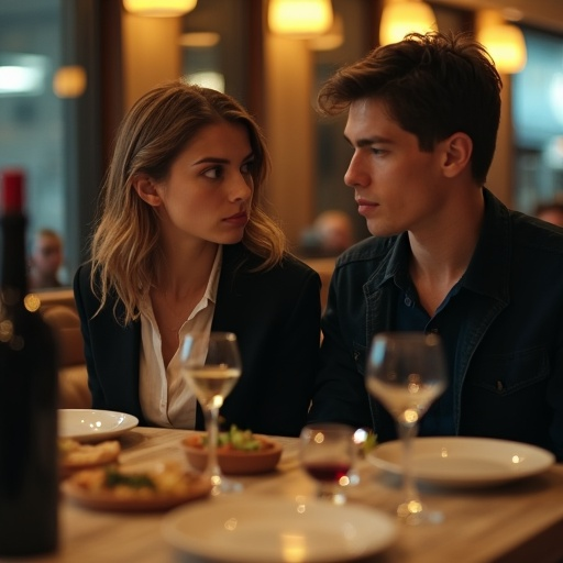 A Glimpse of Intimacy: A Subtle Drama Unfolds Over Dinner