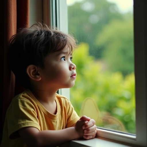 A Moment of Reflection: A Child’s Pensive Gaze