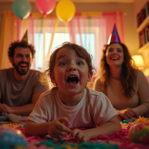 Party Time! Joyful Celebration Captured in a Snapshot