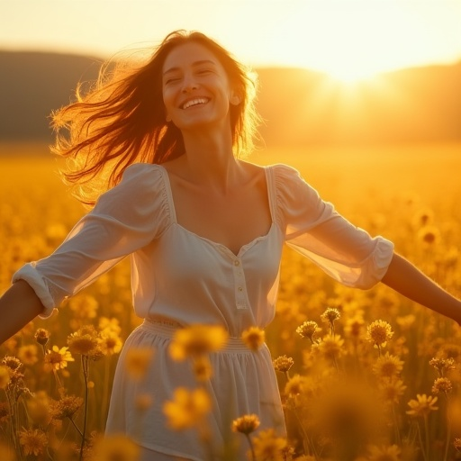 Golden Hour Serenity: A Romantic Sunset Stroll