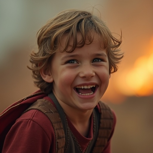 Pure Joy Captured: A Boy’s Infectious Laughter