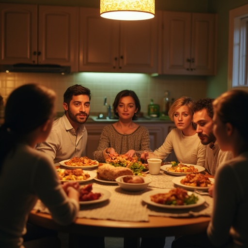 Warm Glow, Intimate Conversation: A Dinner Party Captured