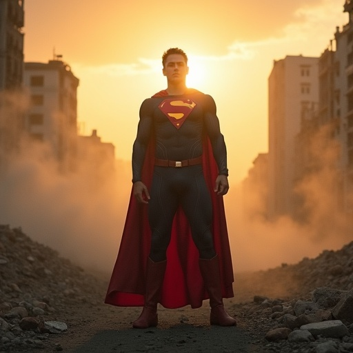 Hope Amidst the Ruins: Superman Stands Tall in a Post-Apocalyptic World