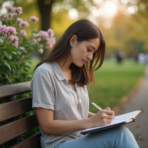 Lost in Thought: A Moment of Serenity in the Park