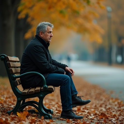 Lost in Thought: A Moment of Melancholy in Autumn