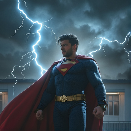 Superman Conquers the Storm