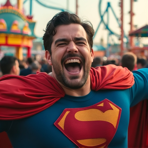 Superman’s Carnival Laugh: A Joyful Burst of Energy