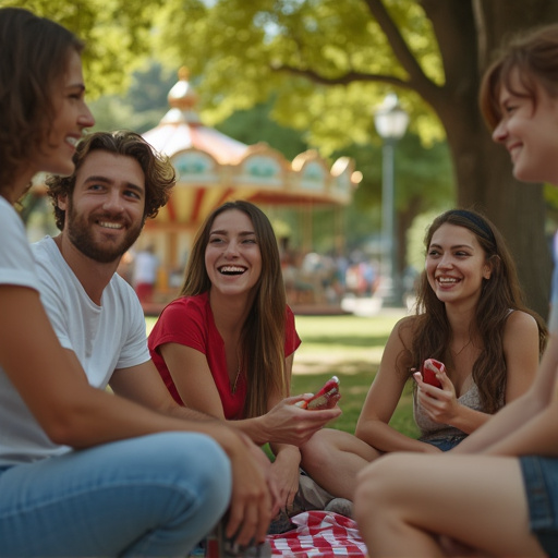 Friendship Blooms in the Park