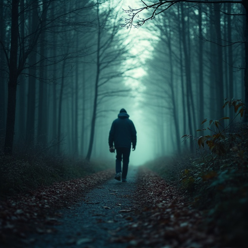 Lost in the Fog: A Solitary Figure’s Mysterious Journey