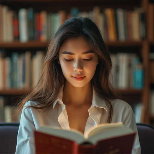 Tranquility in the Stacks: A Moment of Focused Reading