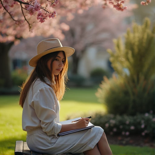 Tranquility Under the Blossoms