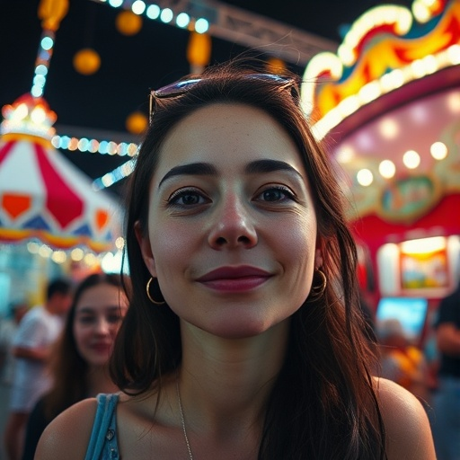 Carnival Lights Illuminate a Moment of Joy