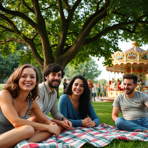 Sunny Day Friendships: Laughter and Joy in the Park