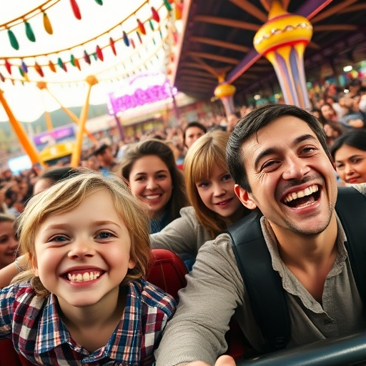 Joyful Moments at the Amusement Park